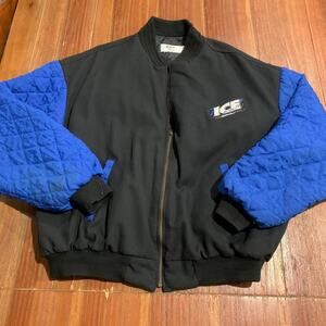 Vintage Men’s Budweiser Ice Draft Beer Bomber Jacket Quilted
